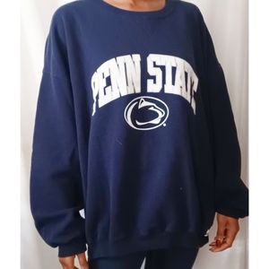 Vintage Pennstate Spellout Navy Crewneck 706